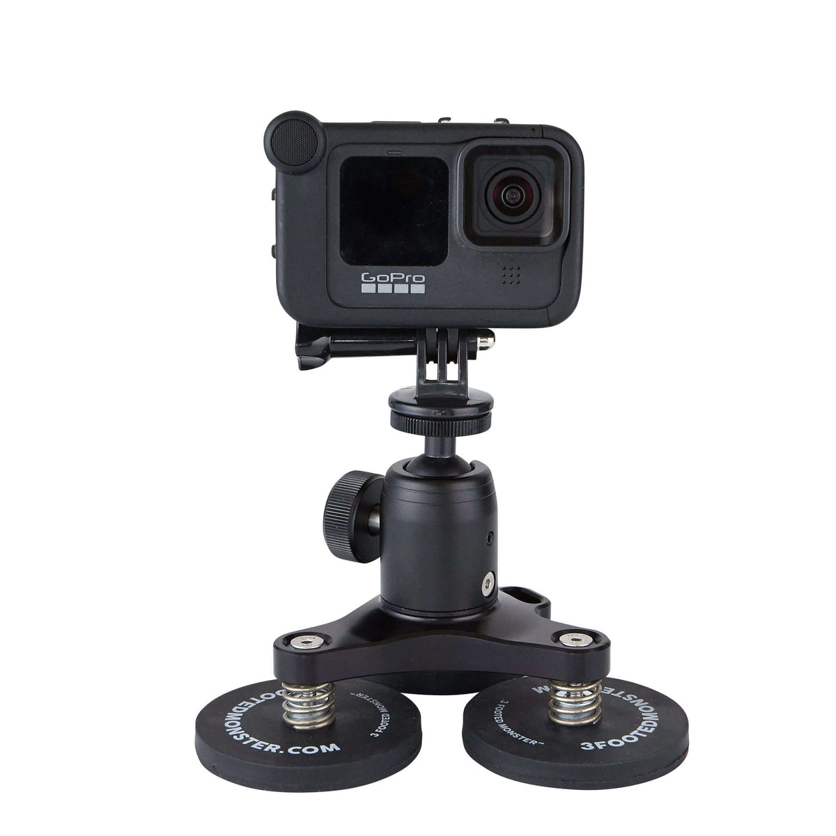 3 Footed Monster PRO Edition magnetic mount attached to a vehicle