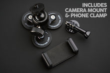 Cargar imagen en el visor de la galería, 3 Footed Monster with camera mount and phone clamp
