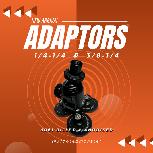 Billet thread adaptors size comparison