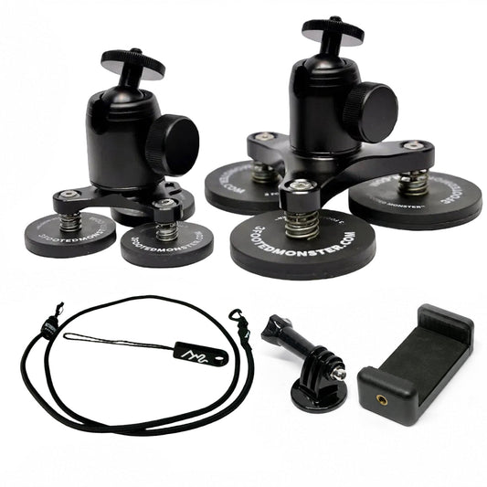 Creator Combo Pack bundle: Original mount, PRO mount, and Action Sports Anchor tether